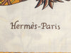 Hermès Fleurs et Papillon de Tissus Cashmere Silk Shawl 140cm