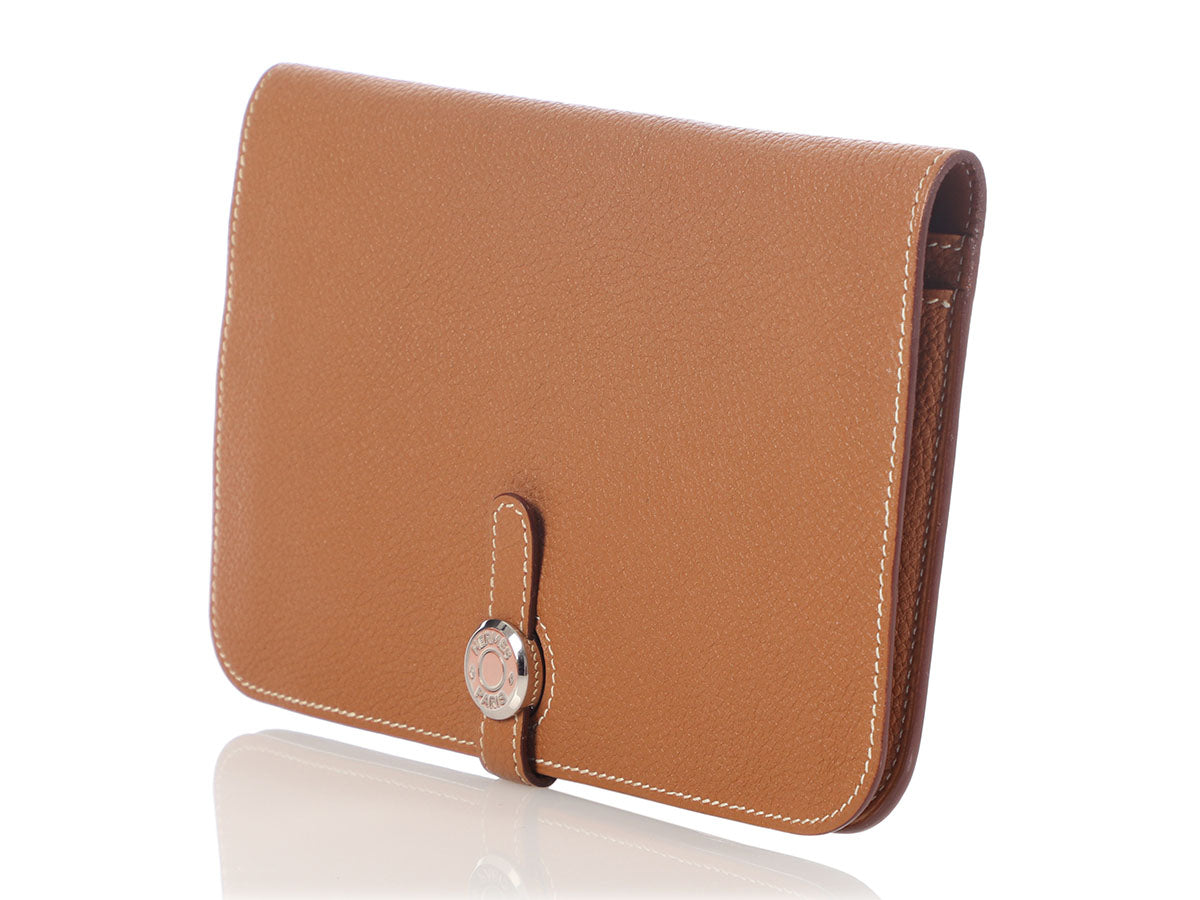 Hermes Togo Dogon Duo Wallet Gold