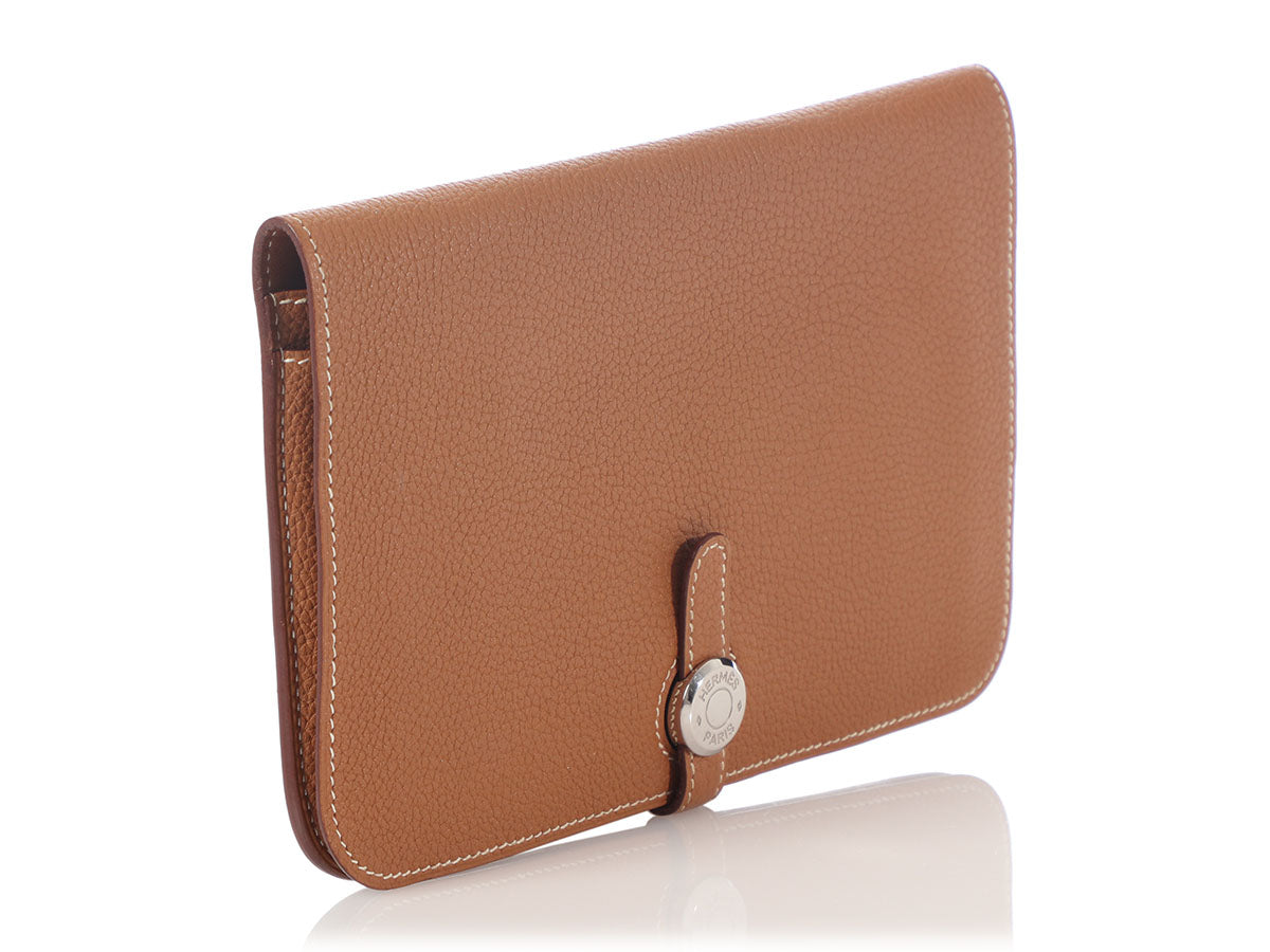 Hermes Togo Dogon Recto-Verso Wallet Gold 