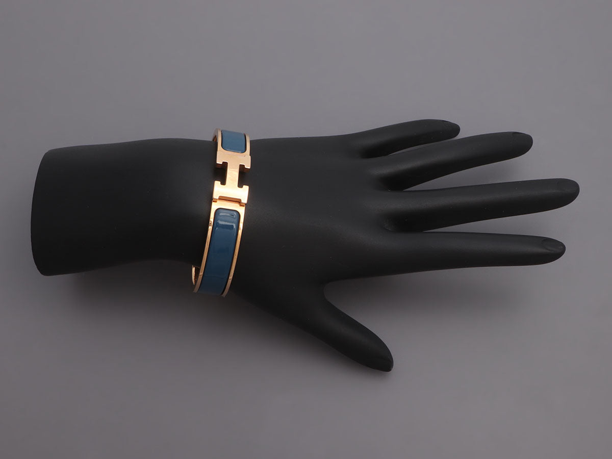 Hermes Clic H Bracelet in Black PM