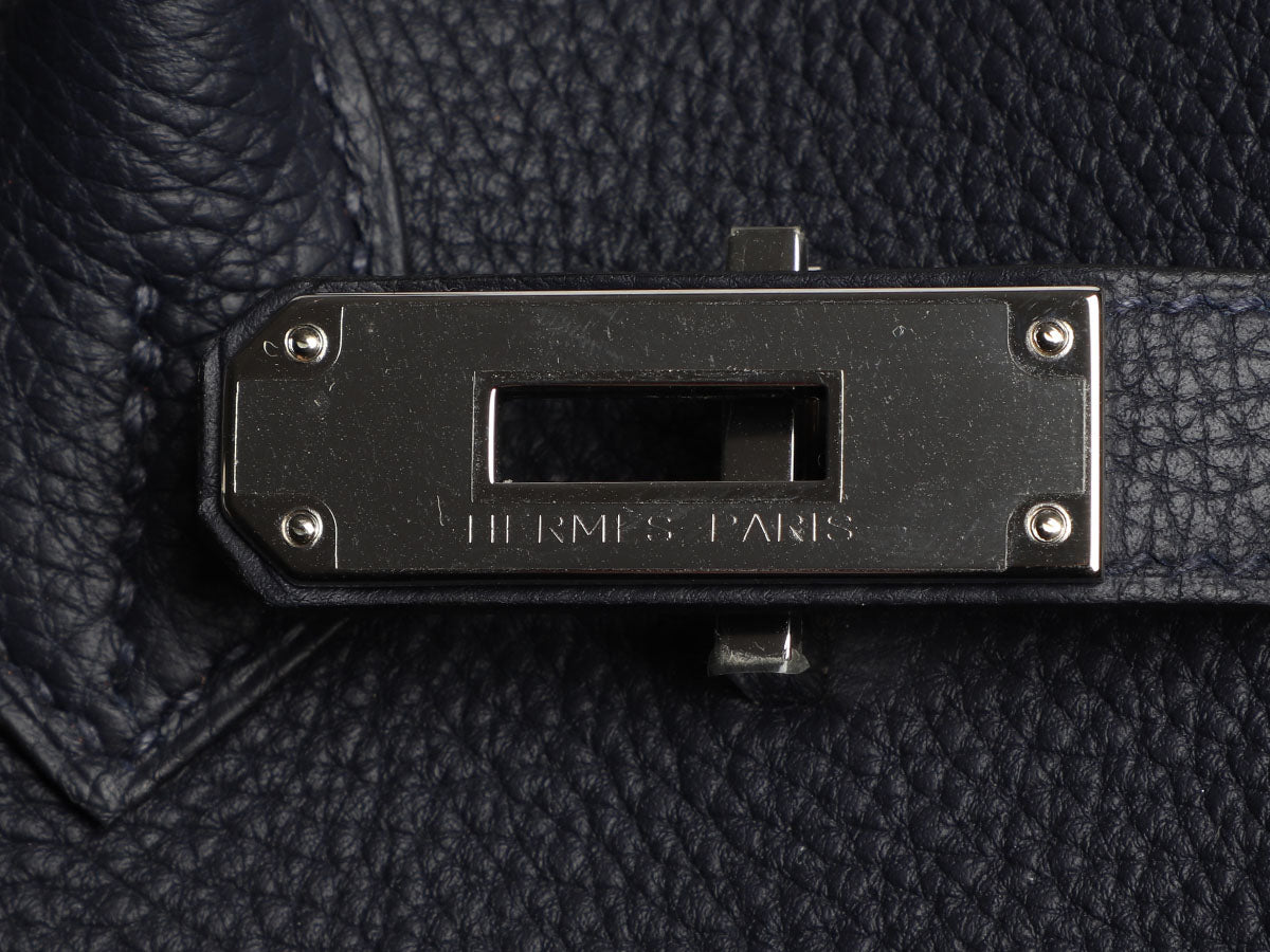 Hermès Birkin 30 Bleu Nuit Togo Palladium Hardware PHW — The French Hunter