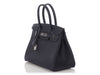 Hermès Bleu Nuit Togo and Orange Leather Verso Birkin 30
