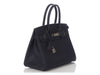 Hermès Bleu Nuit Togo and Orange Leather Verso Birkin 30