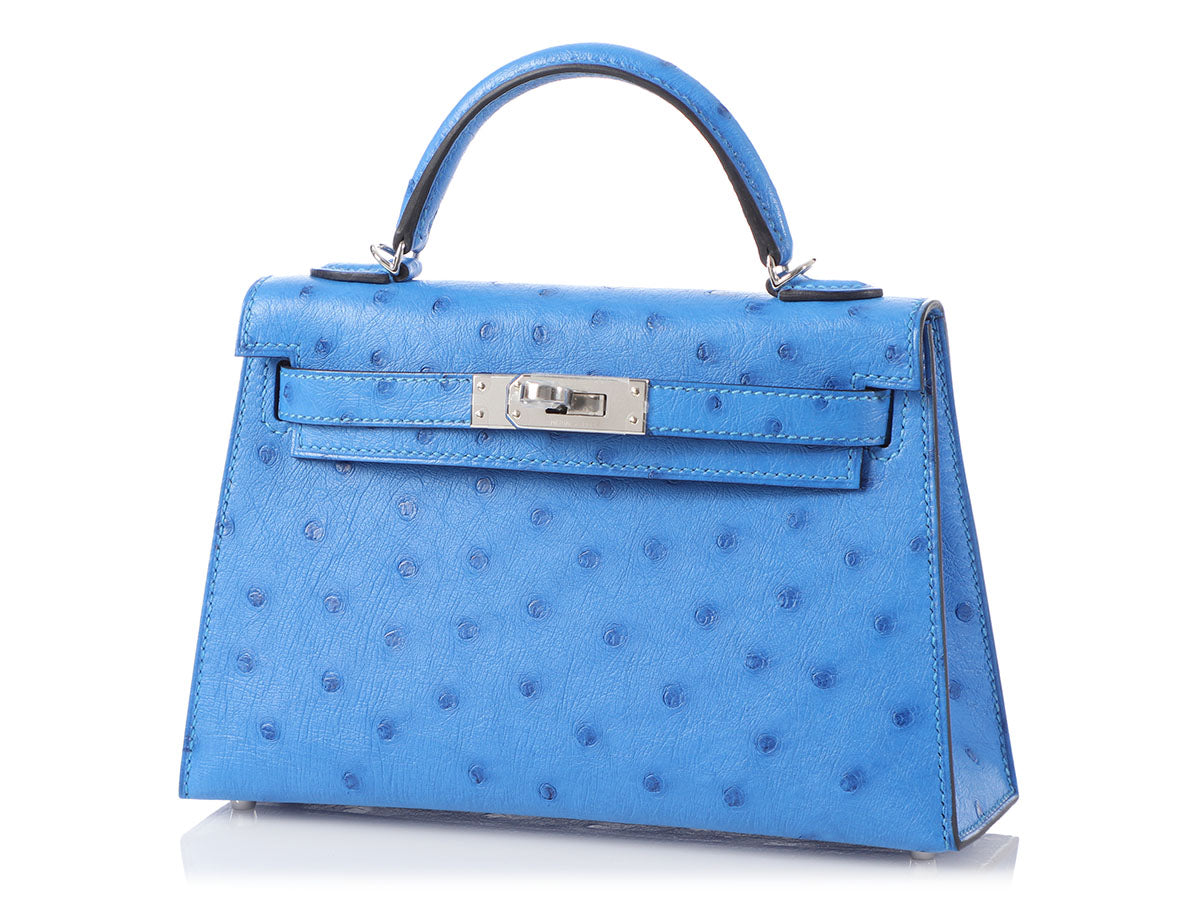 Hermes Birkin 30 Ostrich Bleuet