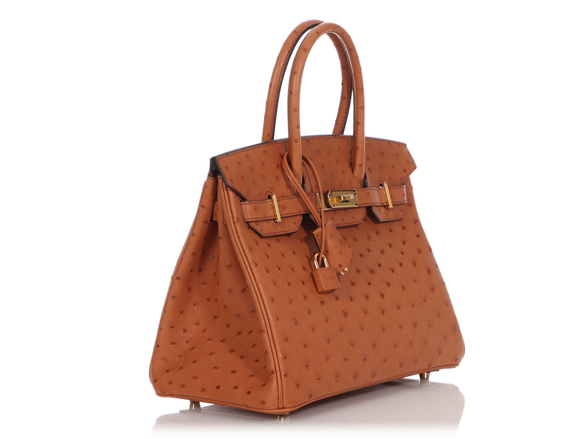 30cm Ostrich Birkin, Cognac  Kayture, Hermes bag birkin, Hermes