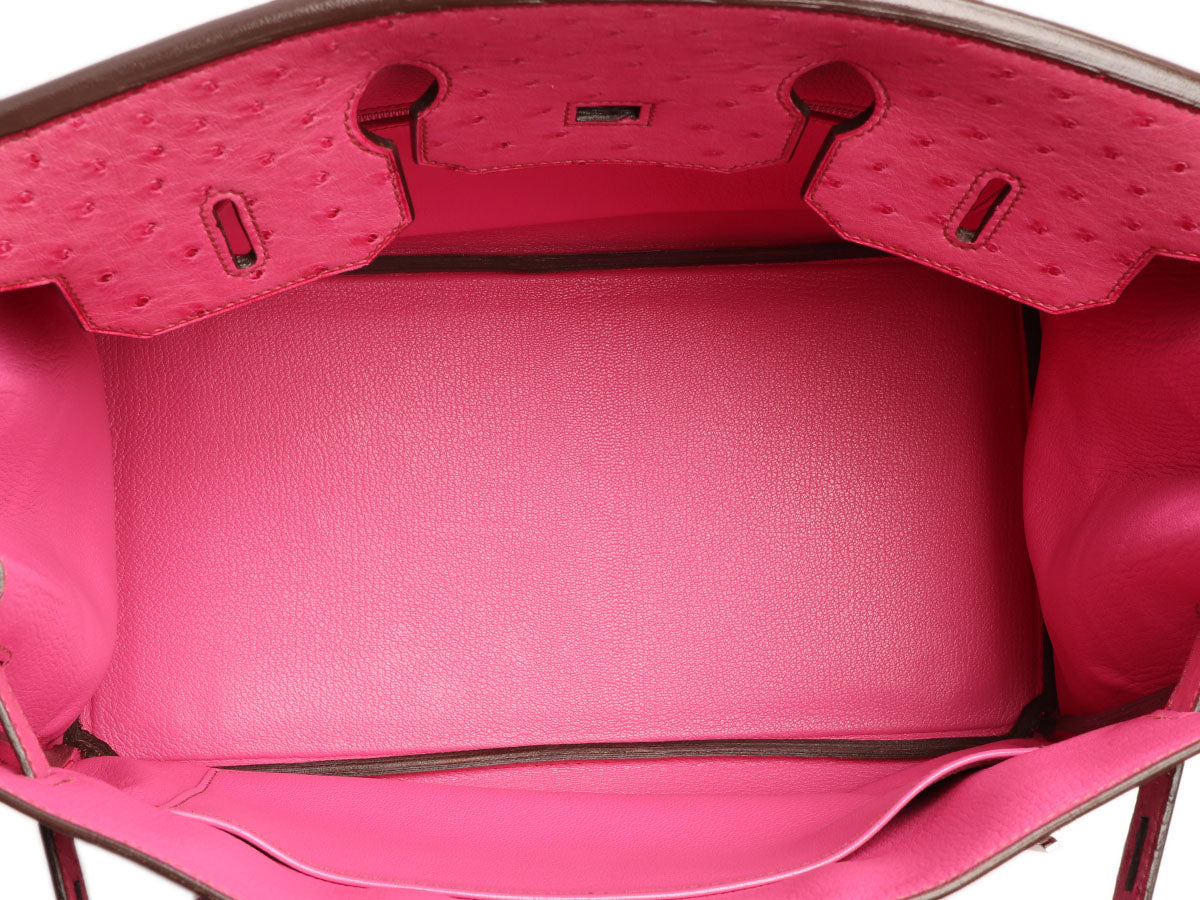 HERMES BIRKIN BAG 35CM OSTRICH LEATHER PINK FUSCHIA JaneFinds, 1stdibs.com