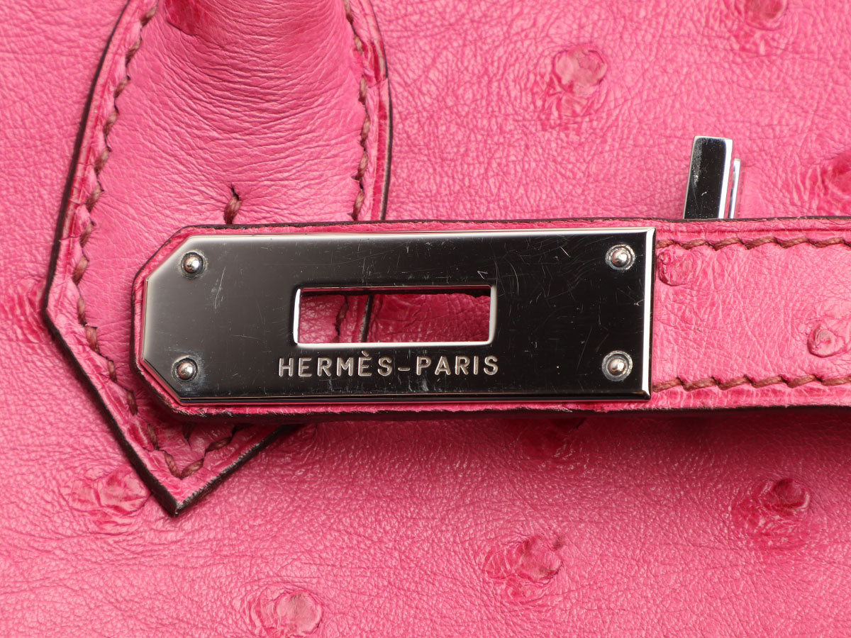 Hermès Fuchsia Ostrich Birkin 35