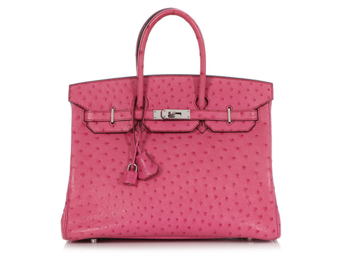 Hermès Fuchsia Ostrich Birkin 35