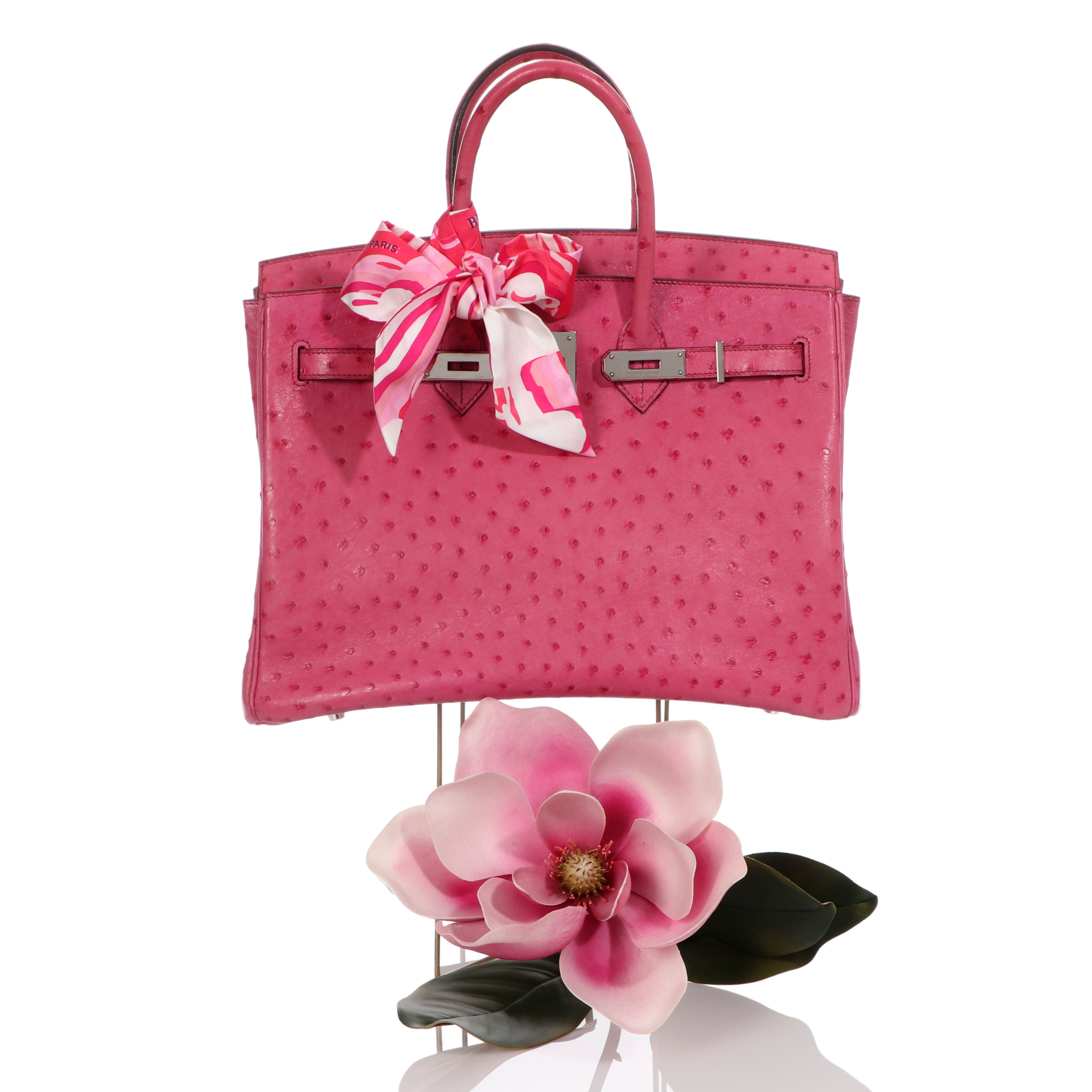 birkin 25 ostrich pink