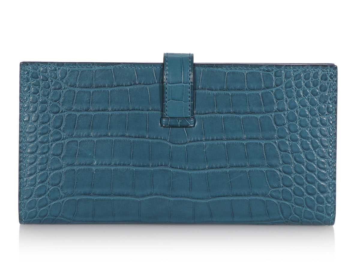 Hermès Colvert Matte Alligator Béarn Wallet - Main Image