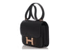 Hermès Black Ostrich Constance 24