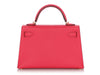 Hermès Mini Rose Extrême Epsom Kelly 20