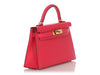 Hermès Mini Rose Extrême Epsom Kelly 20