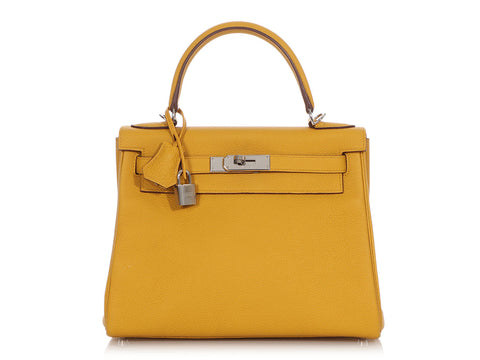 Hermès Moutarde Togo Kelly 28