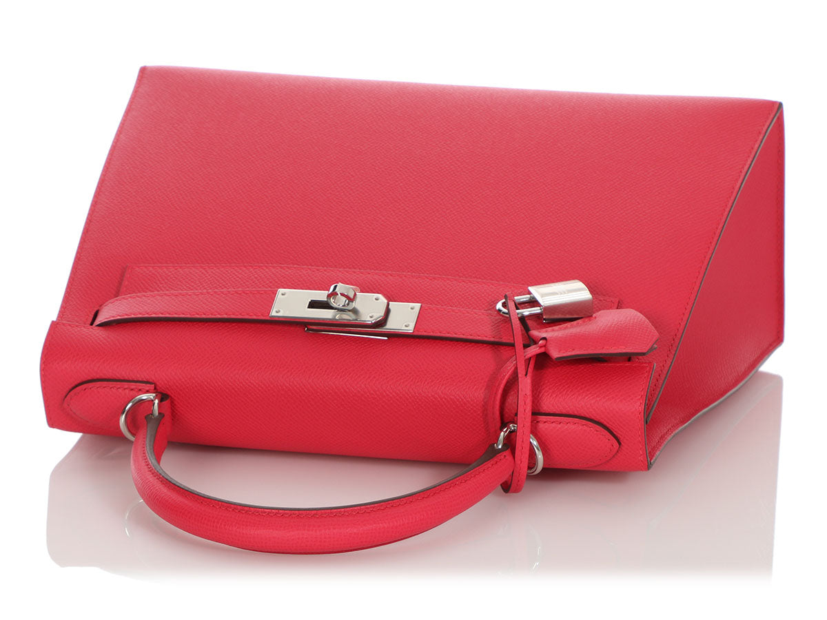 Hermès Long Rose Extreme Epsom Kelly Wallet - Ann's Fabulous Closeouts