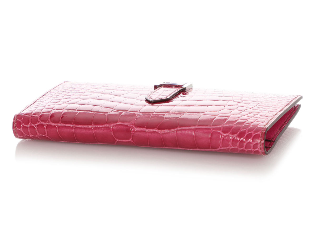 Hermes Bearn Womens Coin Cases, Pink