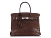 Hermès Havane Matte Porosus Crocodile Birkin 30