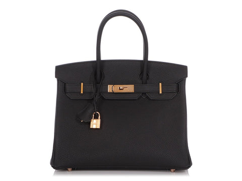 Hermès Black Togo Birkin 30