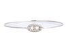 Hermès 18K White Gold Diamond Ronde Chaîne d'Ancre Bangle PM