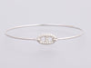 Hermès 18K White Gold Diamond Ronde Chaîne d'Ancre Bangle PM