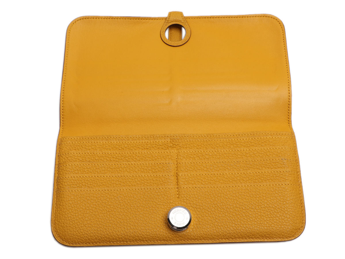 Hermès Mustard Togo Dogon Recto-Verso Wallet