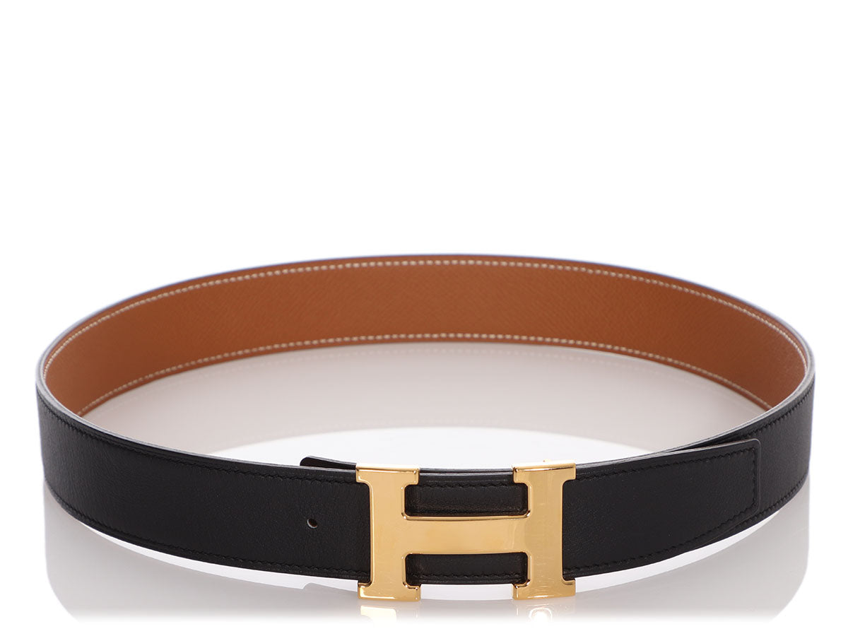 Hermes Constance H Reversible Belt