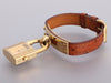 Hermès Vintage Brown Ostrich Kelly Cadena Watch