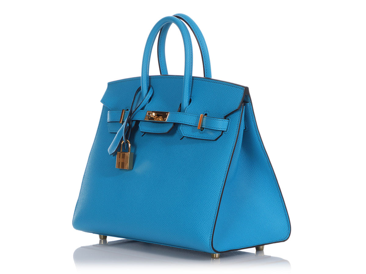 Hermès Blue Frida Epsom Sellier Birkin 25 - Ann's Fabulous Finds