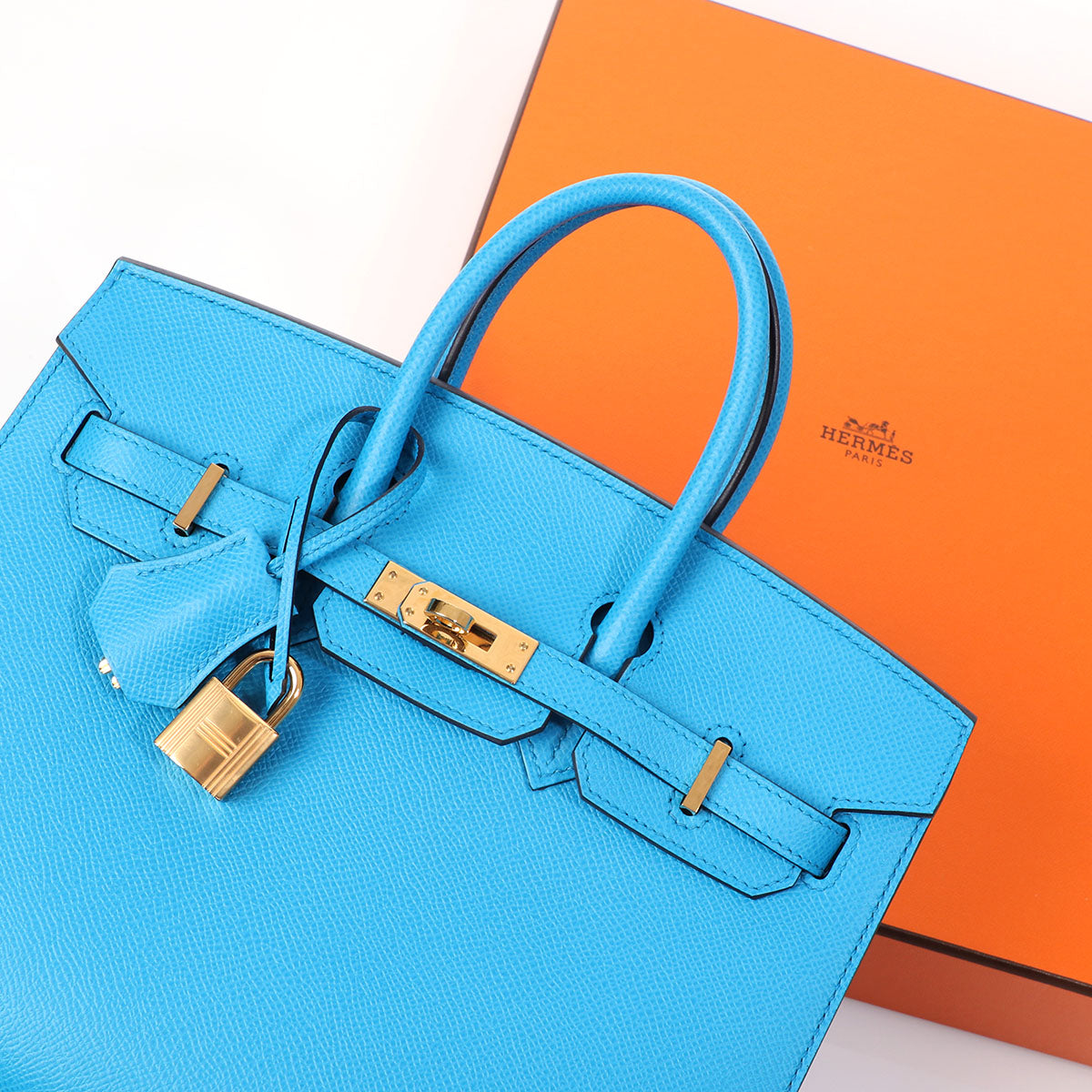 Hermès Blue Frida Epsom Sellier Birkin 25 - Ann's Fabulous Finds