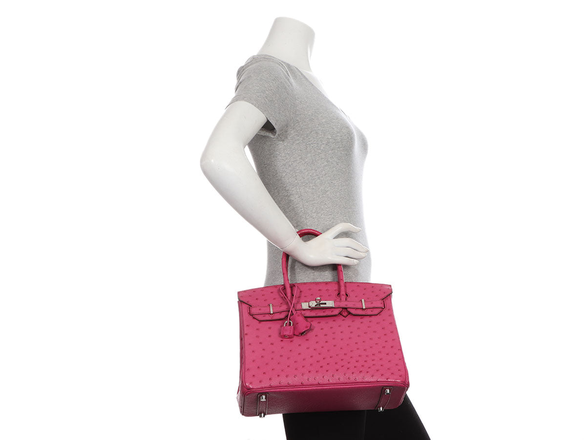 HERMES Ostrich Birkin 30 Fuchsia 1276811