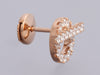 Hermès 18K Rose Gold Diamond Finesse Pierced Earrings