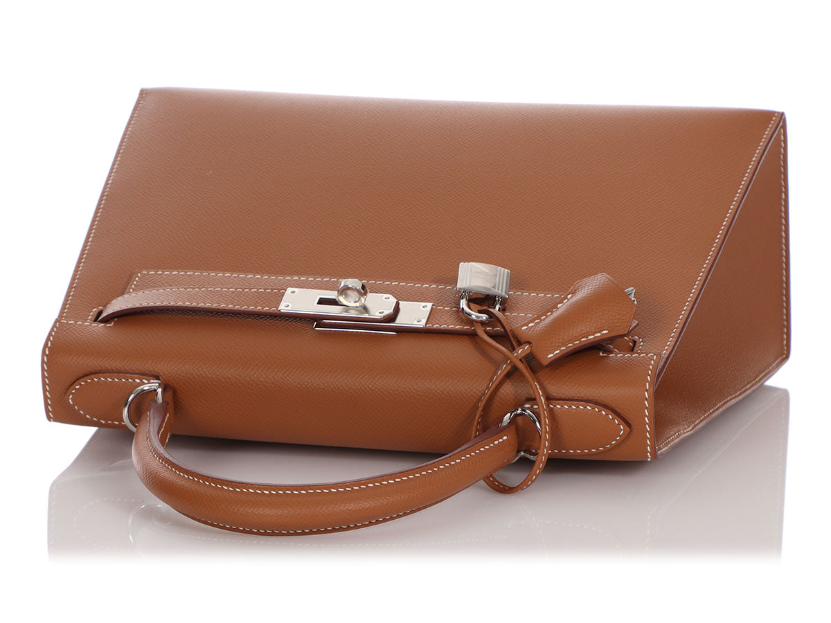 Hermès Gold Epsom Calvi Card Case - Ann's Fabulous Closeouts