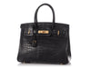 Hermès Black Matte Alligator Birkin 30