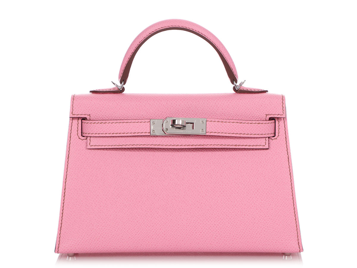 Hermès 5P Bubblegum Pink Epsom Mini Kelly 20