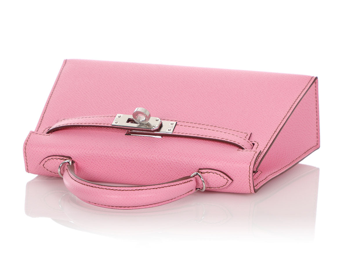 HERMES Epsom Mini Kelly Sellier 20 5P Pink 887505