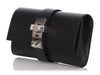 Hermès Black Chèvre Médor Clutch 23