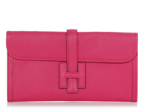 Hermès Rose Shocking Chèvre Jigé Elan 29