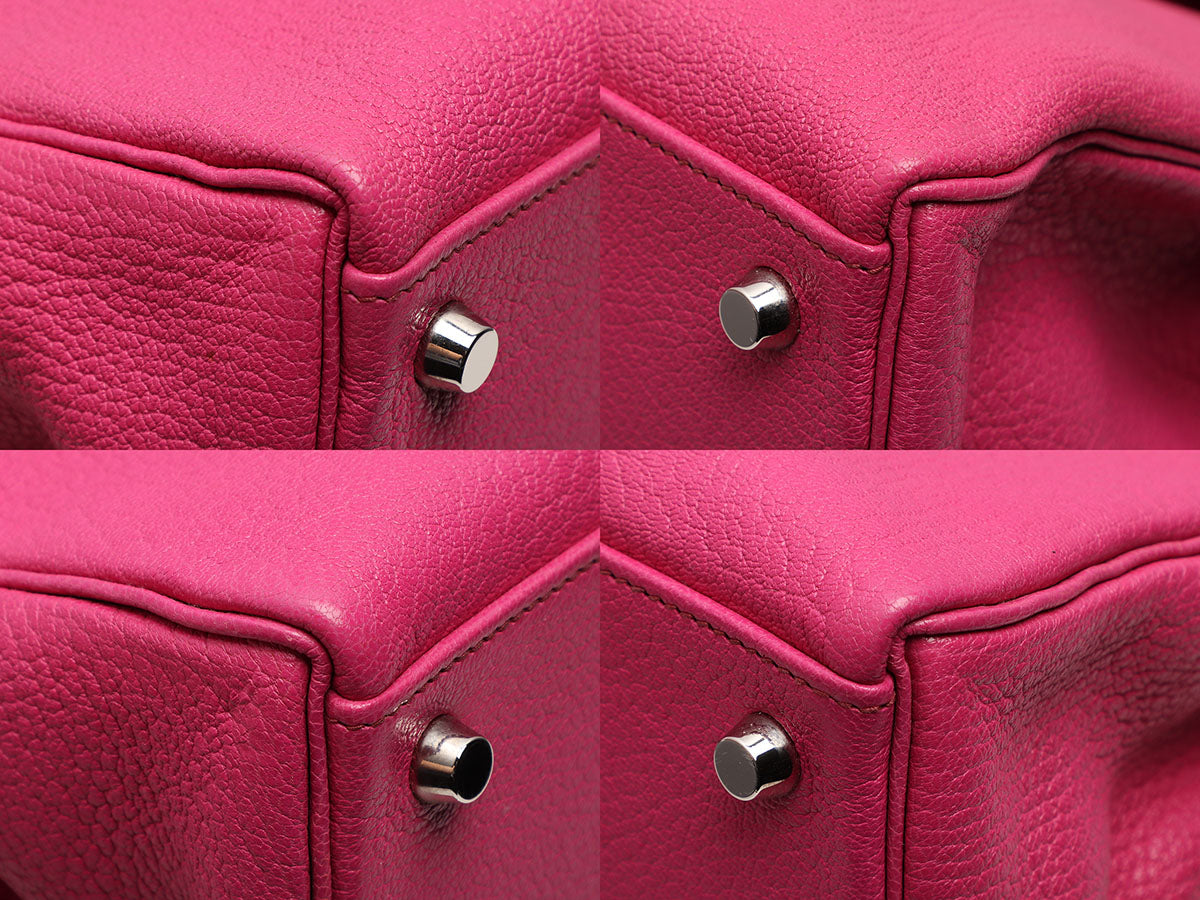 Hermès Fuchsia Chèvre Kelly 32 - Image 9