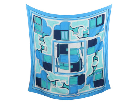 Hermès Les Coupes Cashmere Silk Shawl 140cm