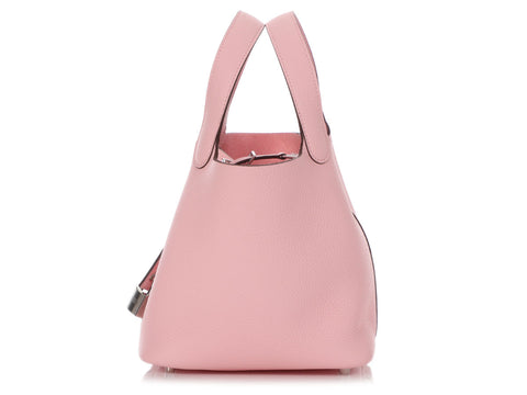 Hermès Rose Sakura Clémence Picotin Lock 18