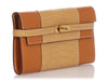 Hermès Mais Matte Alligator and Natural Butler Flag Kelly Long Wallet