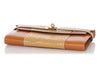 Hermès Mais Matte Alligator and Natural Butler Flag Kelly Long Wallet