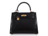 Hermès Black Box Calfskin Kelly 25