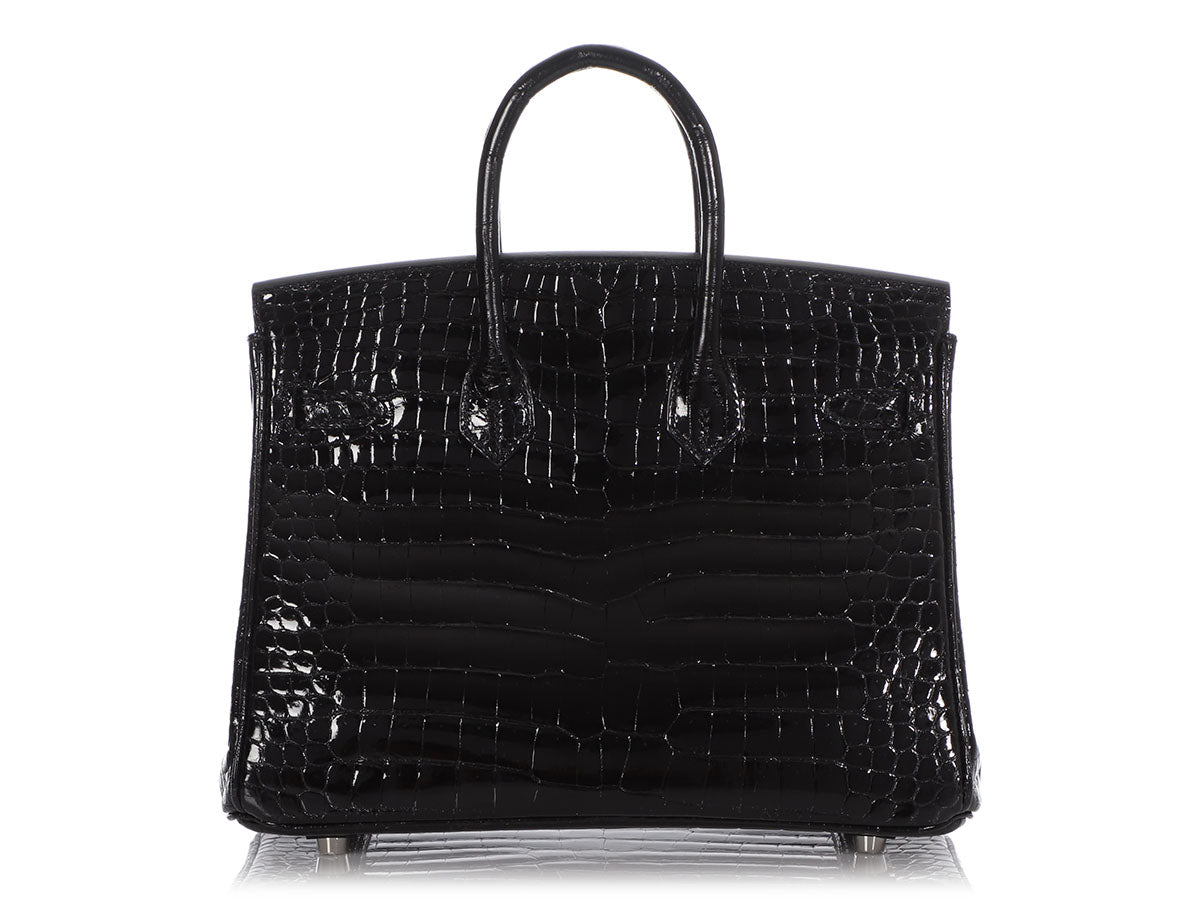 The H Place product - Hermes Birkin 25 Crocodile Porosus Black