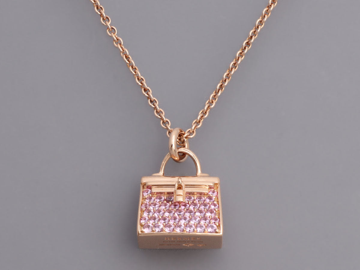 Louis Vuitton Pandantif Empreinte K18WG pink Sapphire necklace ref