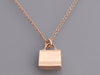 Hermès 18K Rose Gold Pink Sapphire Kelly Amulettes Pendant Necklace