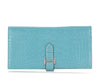 Hermès Bleu Saint-Cyr Matte Alligator Béarn Wallet