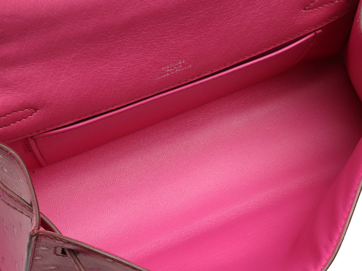 Hermès Kelly 28 Ostrich Fuchsia