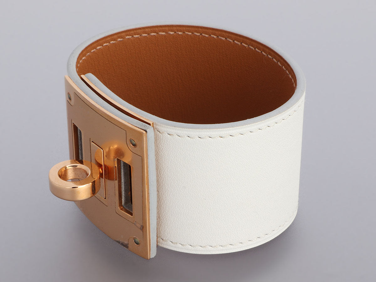 Hermès Kelly Dog Cuff Bracelet Fauve Barenia