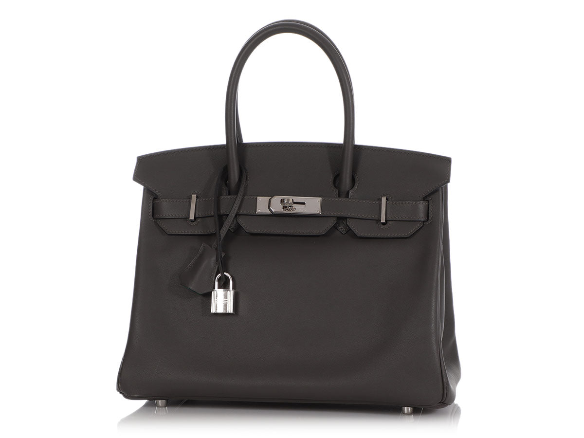 Hermes Birkin 30 Bag Menthe Ostrich SHW